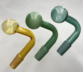 14MM Male Joint Glass on Glass Color Oil Burner
